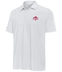 Antigua 2024 College Football Playoff National Champions Ohio State Buckeyes Whirl Short Sleeve Polo Shirt