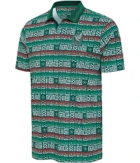 Antigua Mexico World Cup 2026 Golden Short Sleeve Polo Shirt