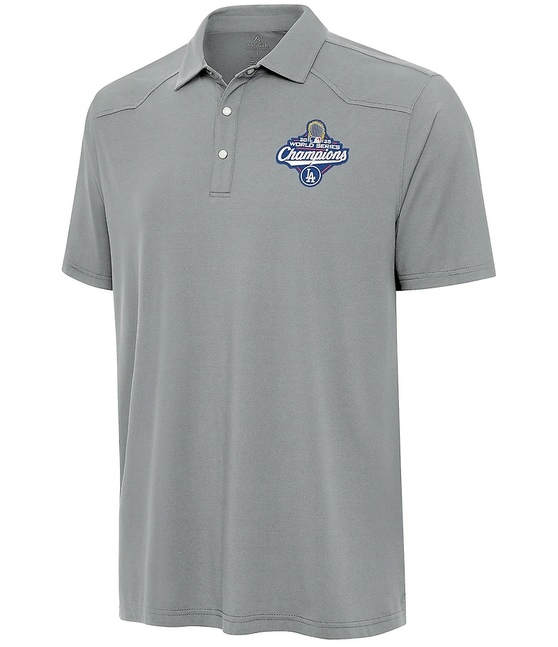 Antigua MLB Los Angeles Dodgers 2025 World Series Champions Western Short Sleeve Polo Shirt