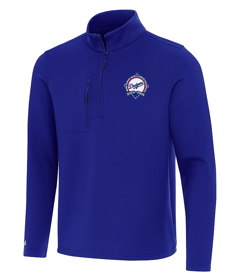Antigua MLB Los Angeles Dodgers Back-To-Back World Series Champions Insider Quarter-Zip Pullover
