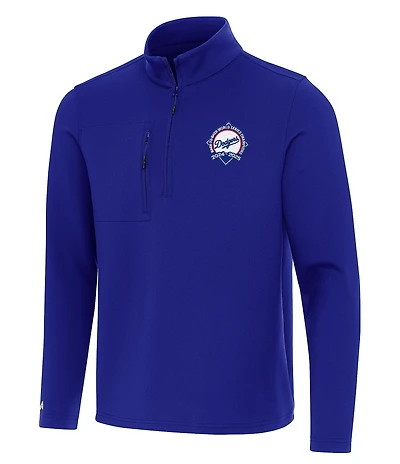 Antigua MLB Los Angeles Dodgers Back-To-Back World Series Champions Insider Quarter-Zip Pullover