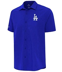 Antigua MLB National League Activate Short Sleeve Woven Shirt