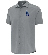 Antigua MLB National League Activate Short Sleeve Woven Shirt