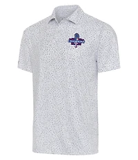 Antigua MLB Texas Rangers 2023 World Series Champions Motion Short Sleeve Polo Shirt