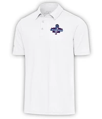 Antigua MLB Texas Rangers 2023 World Series Champions Par 3 Short Sleeve Polo Shirt