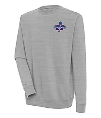 Antigua MLB Texas Rangers 2023 World Series Victory Crew Brushed Back Fleece Sweatshirt