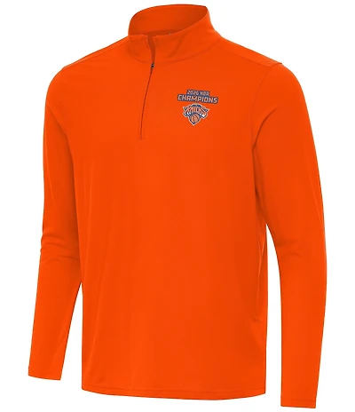 Antigua NBA New York Knicks 2026 World Champions Intent Quarter-Zip Pullover