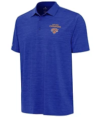 Antigua NBA New York Knicks 2026 World Champions Layout Short Sleeve Polo Shirt