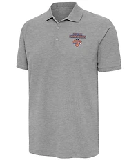 Antigua NBA New York Knicks 2026 World Champions Legacy Pique Short Sleeve Polo Shirt