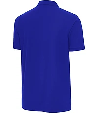 Antigua NBA New York Knicks 2026 World Champions Legacy Pique Short Sleeve Polo Shirt