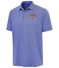 Antigua NBA New York Knicks 2026 World Champions Par 3 Short Sleeve Polo Shirt