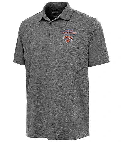 Antigua NBA New York Knicks 2026 World Champions Par 3 Short Sleeve Polo Shirt