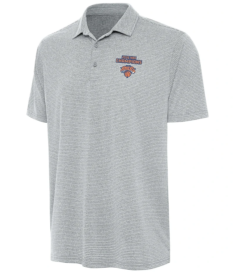 Antigua NBA New York Knicks 2026 World Champions Scheme Short Sleeve Polo Shirt