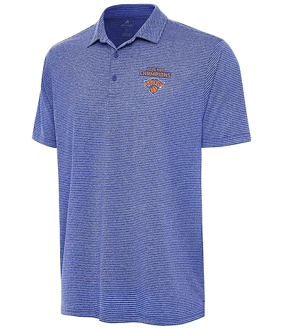 Antigua NBA New York Knicks 2026 World Champions Scheme Short Sleeve Polo Shirt