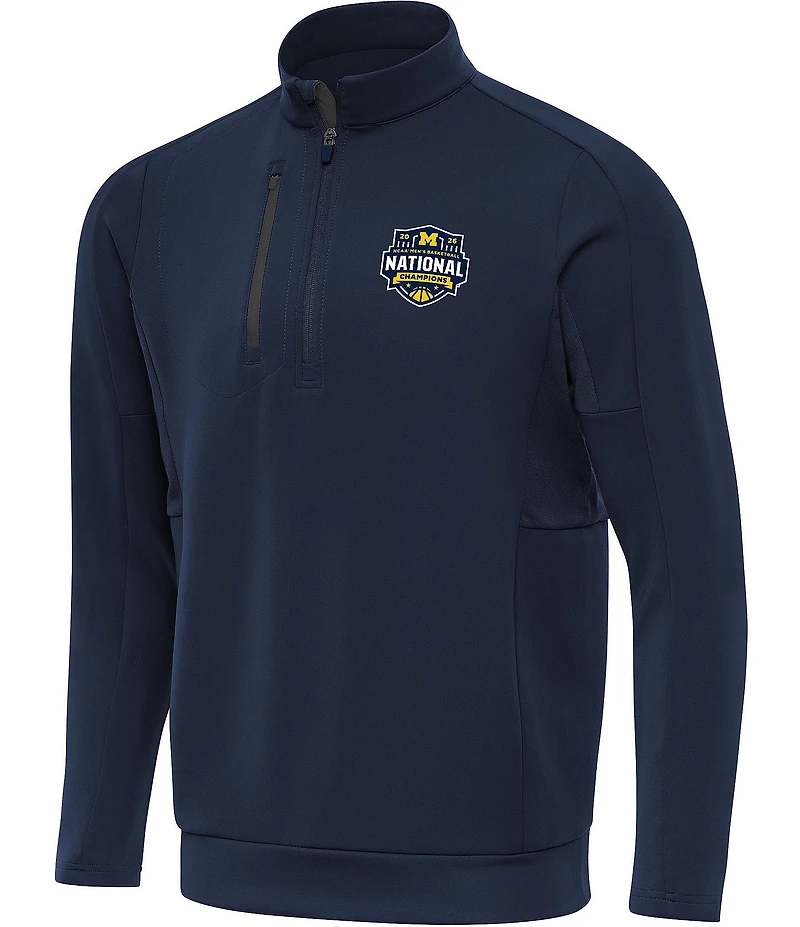 Antigua NCAA Basketball Michigan Wolverines 2026 National Champions Generation Quarter-Zip Pullover