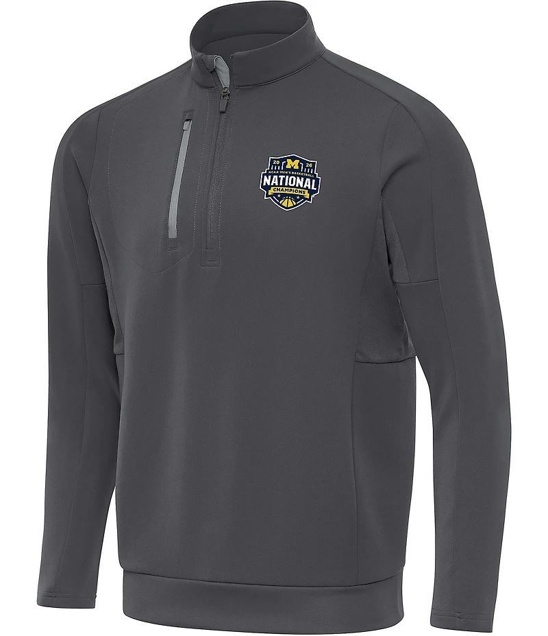Antigua NCAA Basketball Michigan Wolverines 2026 National Champions Generation Quarter-Zip Pullover