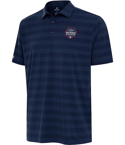 Antigua NCAA Basketball UCONN Huskies 2026 National Champions Tunnel Short Sleeve Polo Shirt