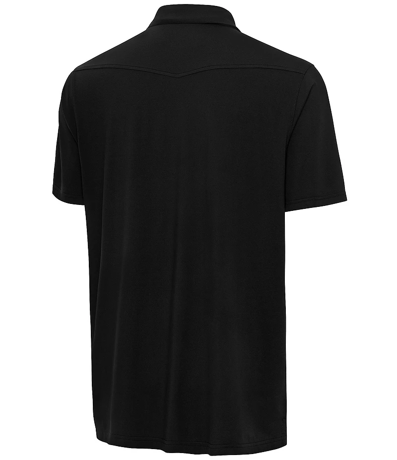 Antigua NCAA Big 10 Western Short Sleeve Polo Shirt