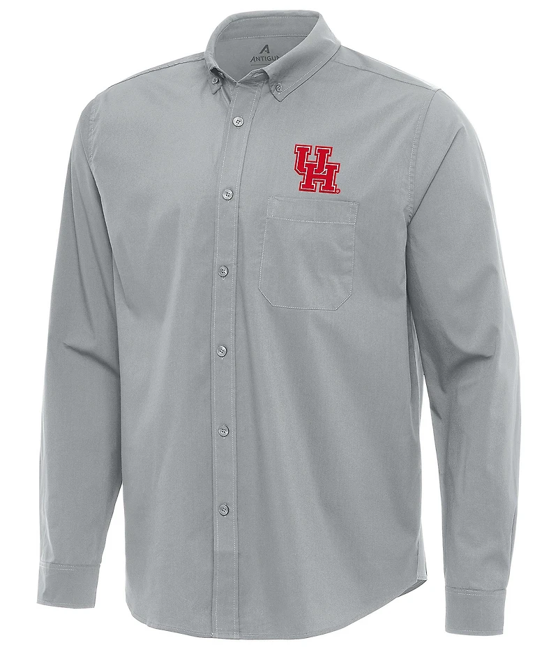 Antigua NCAA Big 12 Flight Long Sleeve Woven Shirt