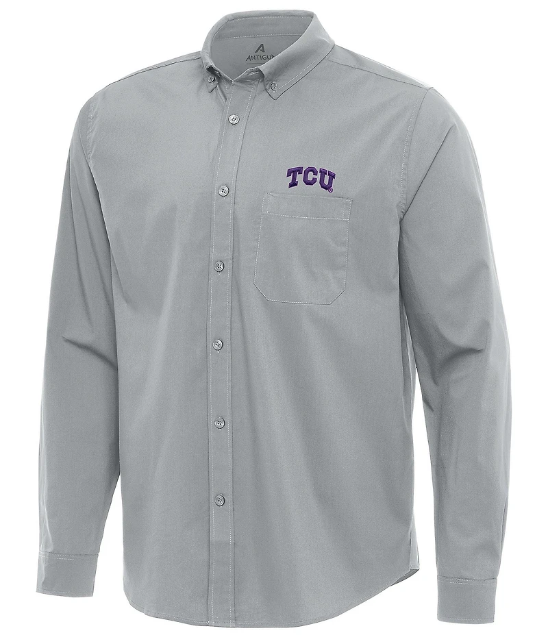 Antigua NCAA Big 12 Flight Long Sleeve Woven Shirt