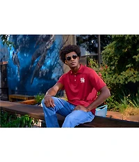 Antigua NCAA Big 12 Western Short Sleeve Polo Shirt