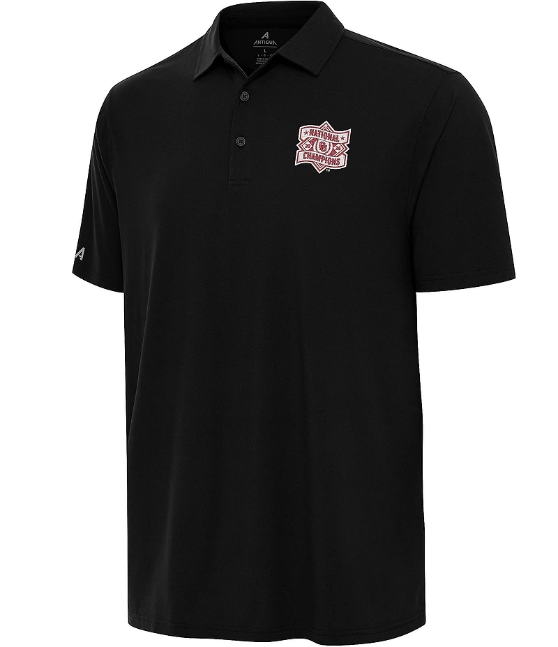Antigua NCAA Oklahoma Sooners 2026 College Baseball Champions Era Short Sleeve Polo Shirt