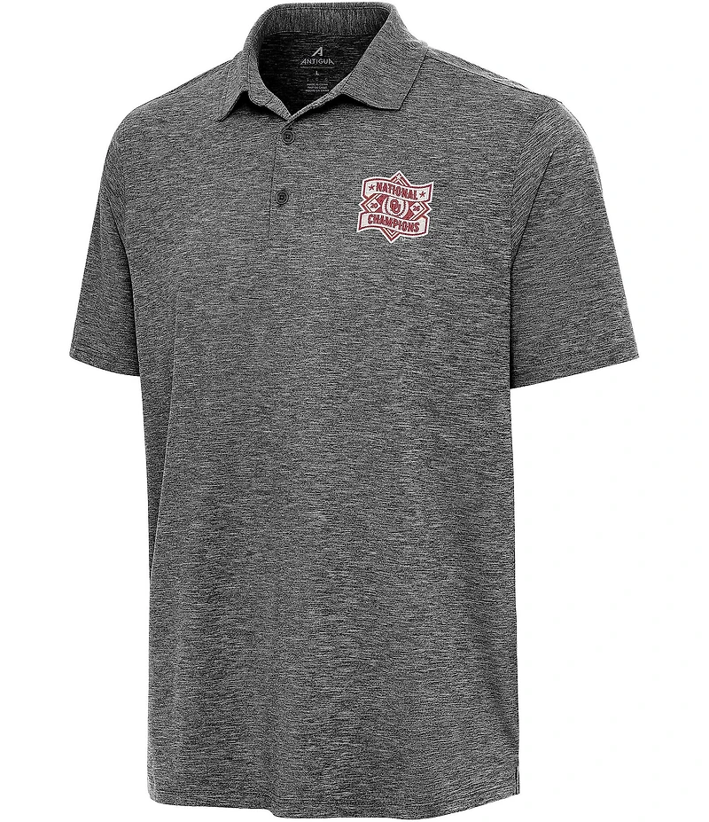 Antigua NCAA Oklahoma Sooners 2026 College Baseball Champions Par 3 Short Sleeve Polo Shirt