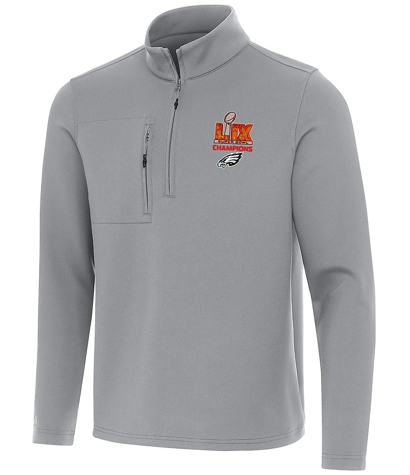 Antigua NFL Philadelphia Eagles Super Bowl 59 Champs Insider Quarter-Zip Pullover