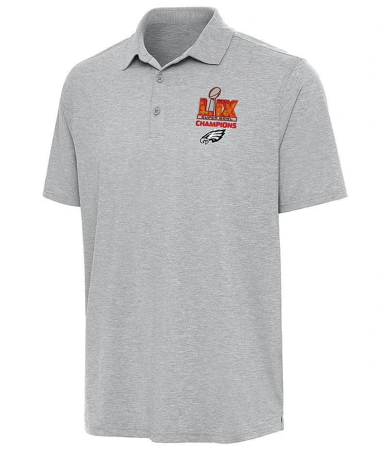 Antigua NFL Philadelphia Eagles Super Bowl 59 Champs Par 3 Short Sleeve Polo Shirt