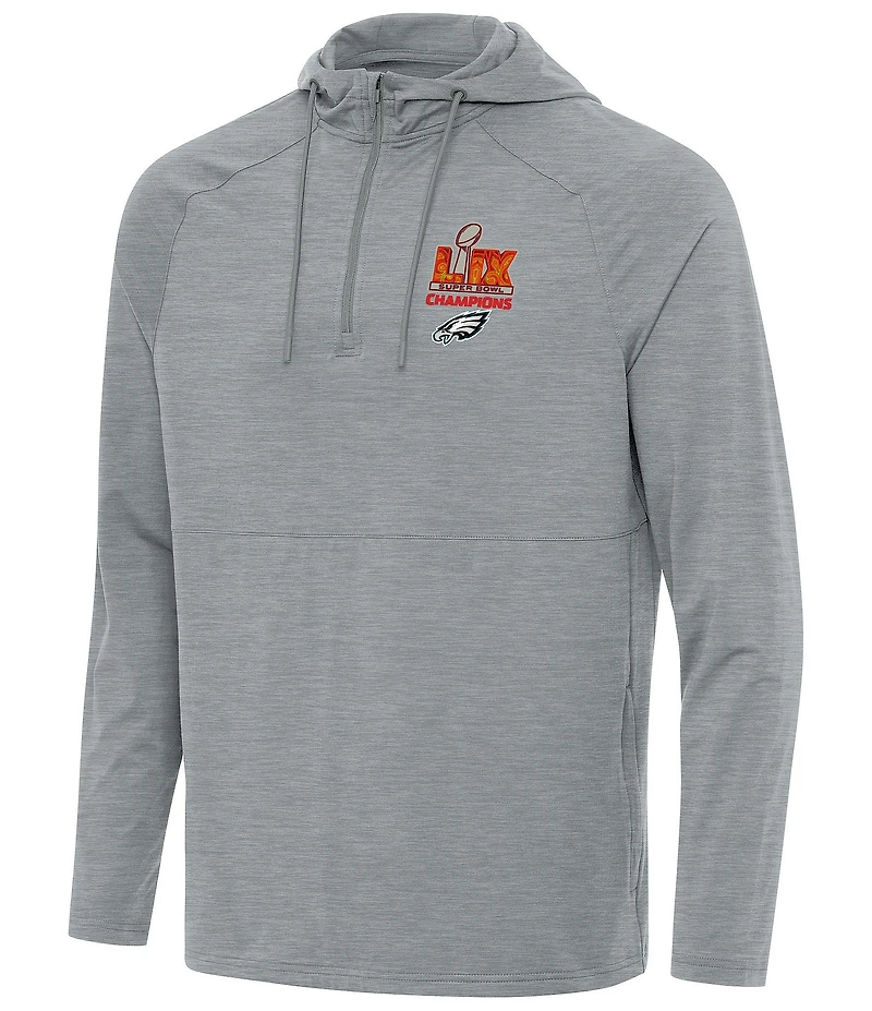 Antigua NFL Philadelphia Eagles Super Bowl 59 Champs Spikes Quarter-Zip Hoodie