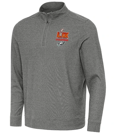 Antigua NFL Philadelphia Eagles Super Bowl 59 Champs Subtle Quarter-Zip Pullover