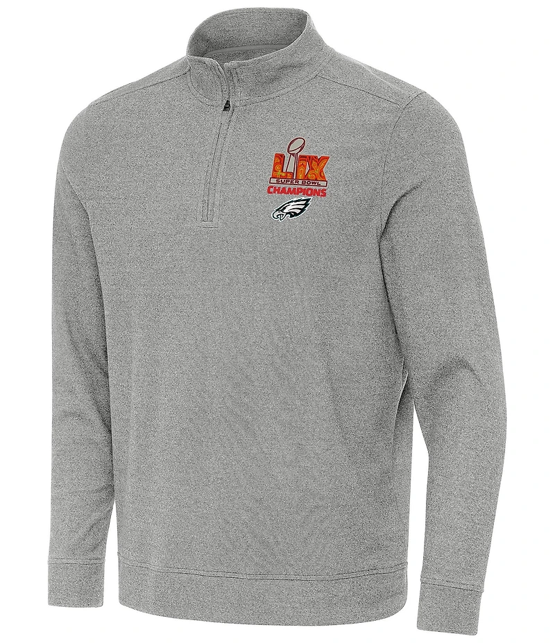 Antigua NFL Philadelphia Eagles Super Bowl 59 Champs Subtle Quarter-Zip Pullover