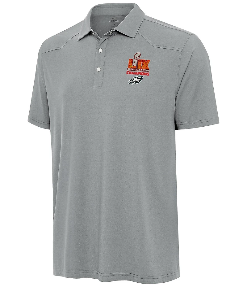 Antigua NFL Philadelphia Eagles Super Bowl 59 Champs Western Short Sleeve Polo Shirt
