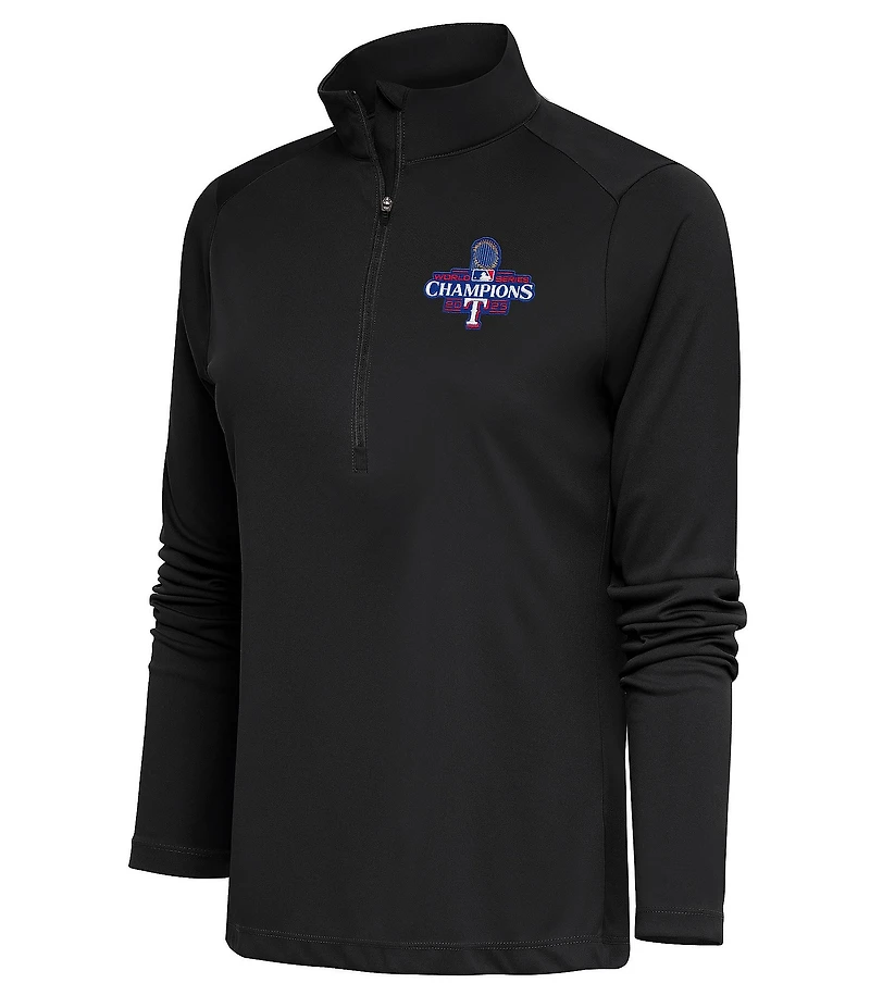 Antigua Women's MLB Texas Rangers 2023 World Series Tribute Half-Zip Pullover
