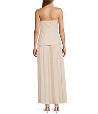 Antonio Melani Viola Drop Waist Square Neckline Maxi Dress
