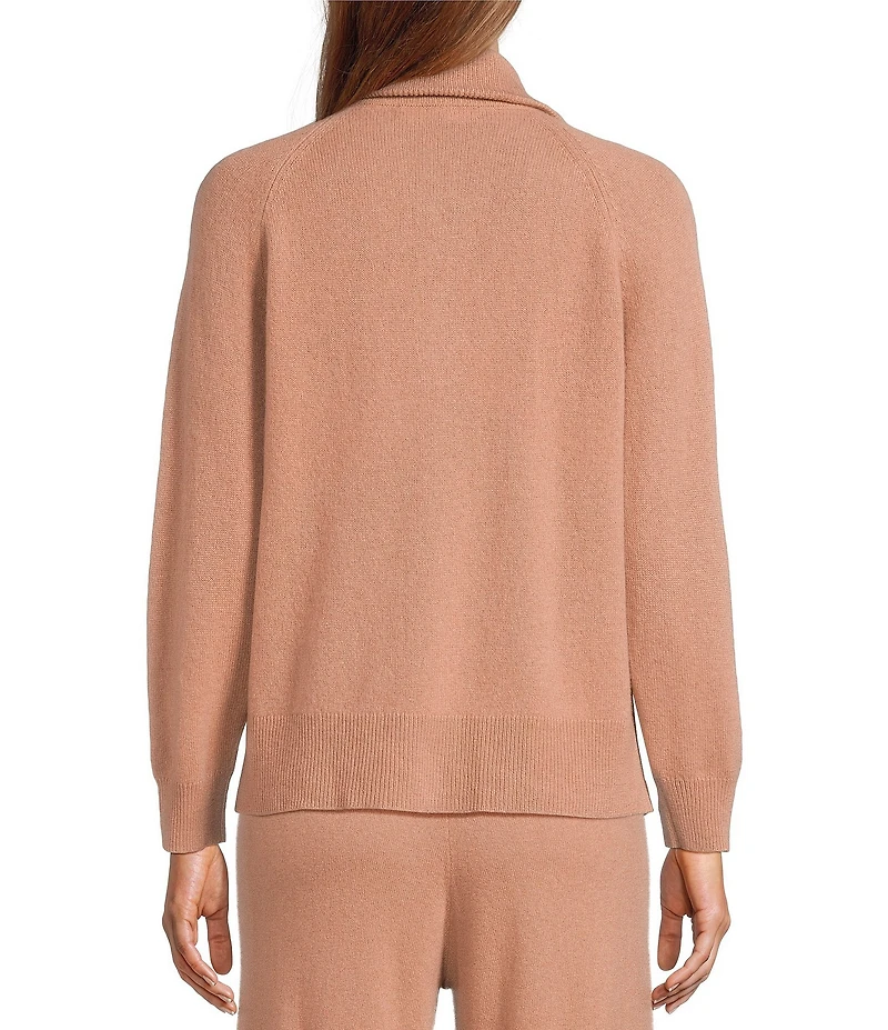 Antonio Melani Abby Coordinating Quarter Zip Long Sleeve Cashmere Sweater