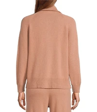 Antonio Melani Abby Coordinating Quarter Zip Long Sleeve Cashmere Sweater