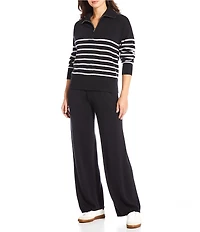 Antonio Melani Abby Quarter Zip Long Sleeve Cashmere Sweater