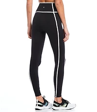 Antonio Melani Active Action High Waisted Contrast Trim 28-Inch Coordinating Leggings