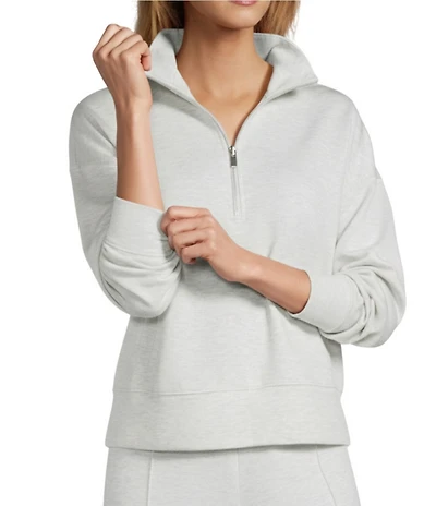 Antonio Melani Active Coordinating Collar Neck Half Zip Sweatshirt