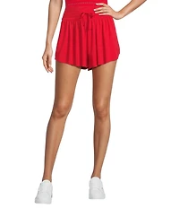 Antonio Melani Active Jersey Mid-Rise Flutter Shorts