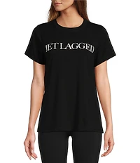 Antonio Melani Active Jet Lag Short Sleeve Relaxed Fit Top