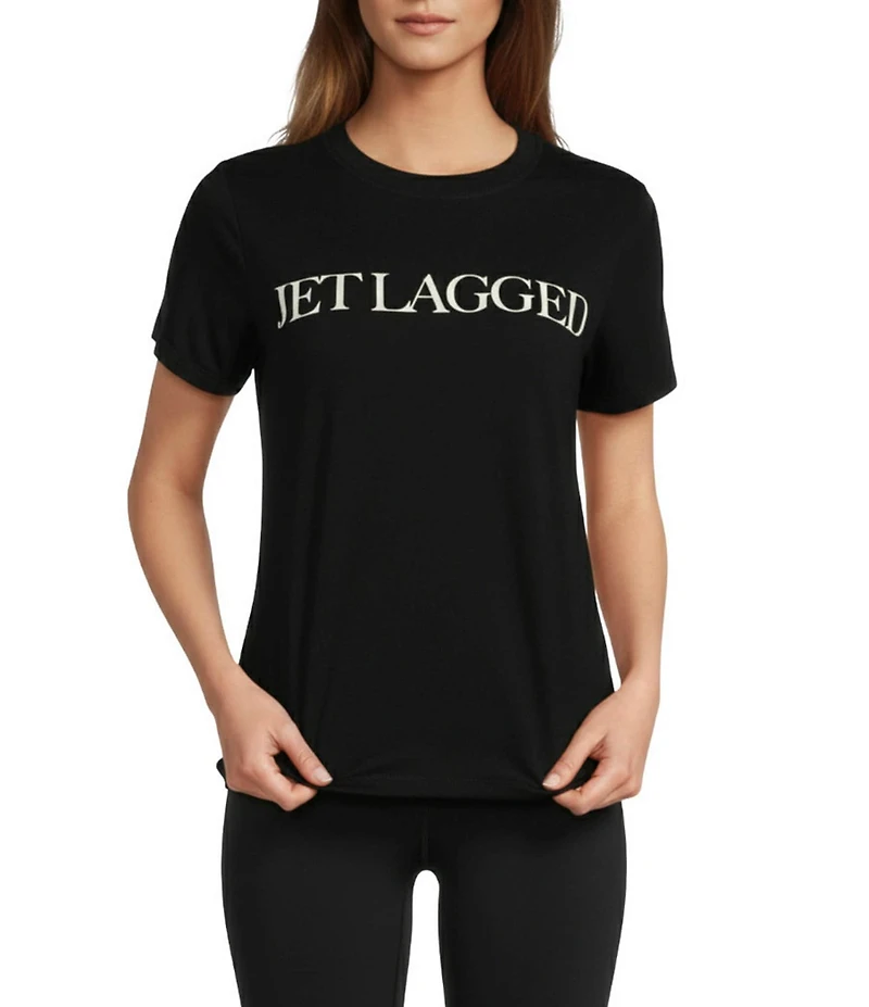 Antonio Melani Active Jet Lag Short Sleeve Relaxed Fit Top