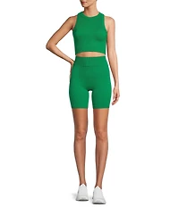 Antonio Melani Active Seamless Ribbed Biker Shorts