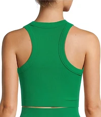 Antonio Melani Active Seamless Ribbed Crew Neck Tank