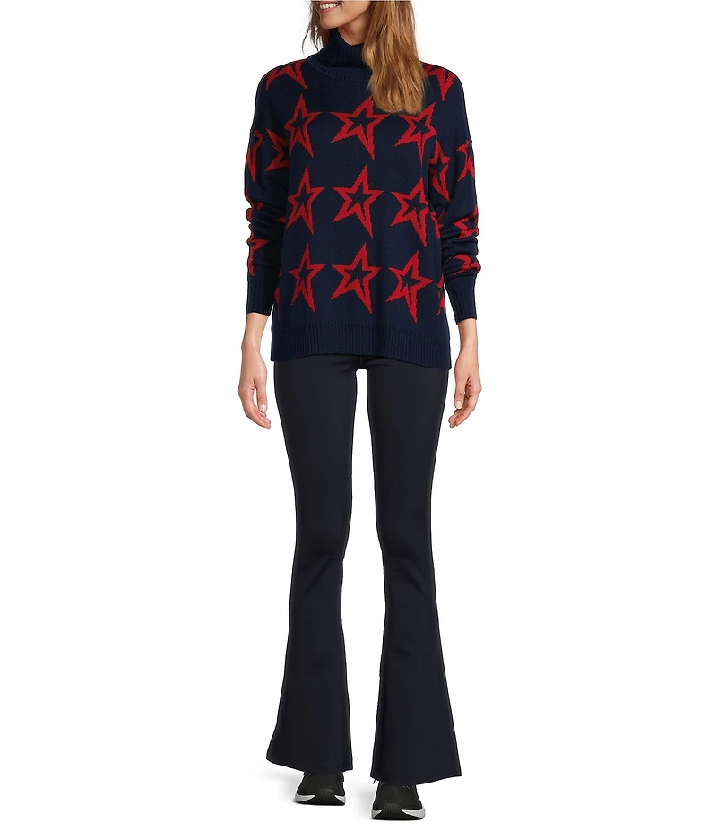 Antonio Melani Active Star Wool Turtleneck Long Sleeve Sweater