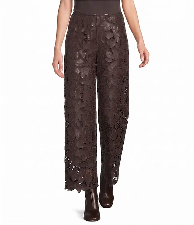 Antonio Melani Adhara Novelty Faux Leather Lace Coordinating Pants