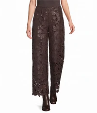Antonio Melani Adhara Novelty Faux Leather Lace Coordinating Pants