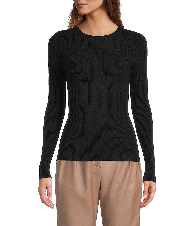 Antonio Melani Aislinn Crew Neckline Long Sleeve Knit Top