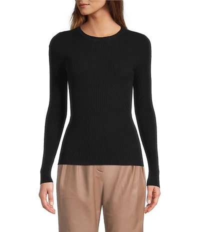 Antonio Melani Aislinn Crew Neckline Long Sleeve Knit Top
